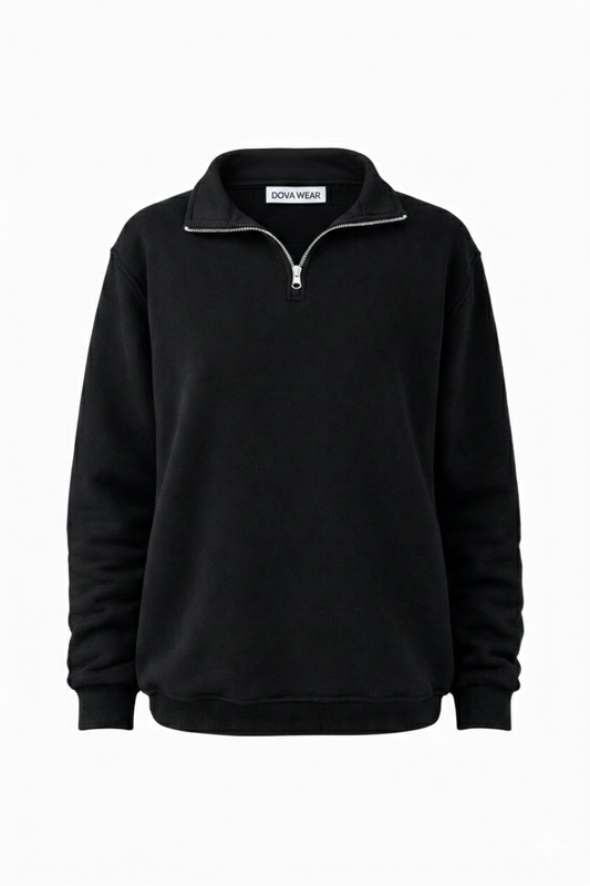 Yarım Fermuarlı Sweat -DovaWear
